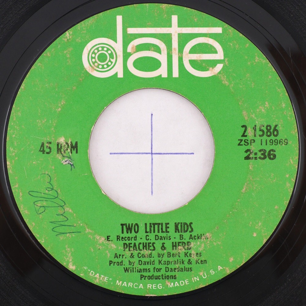 Peaches & Herb Two Little Kids We've Got To Love One Another 45 rpm Vinyl Record